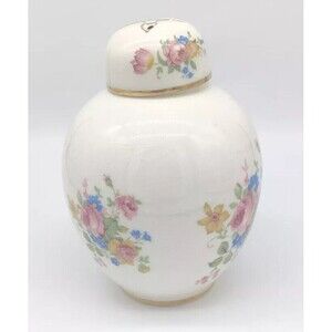 Old South Potpourri Ginger Jar Roses Flowers Decor Porcelain Floral Beautiful